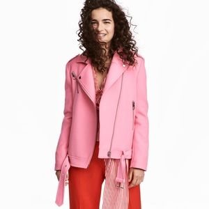 H&M Pink Biker Jacket
